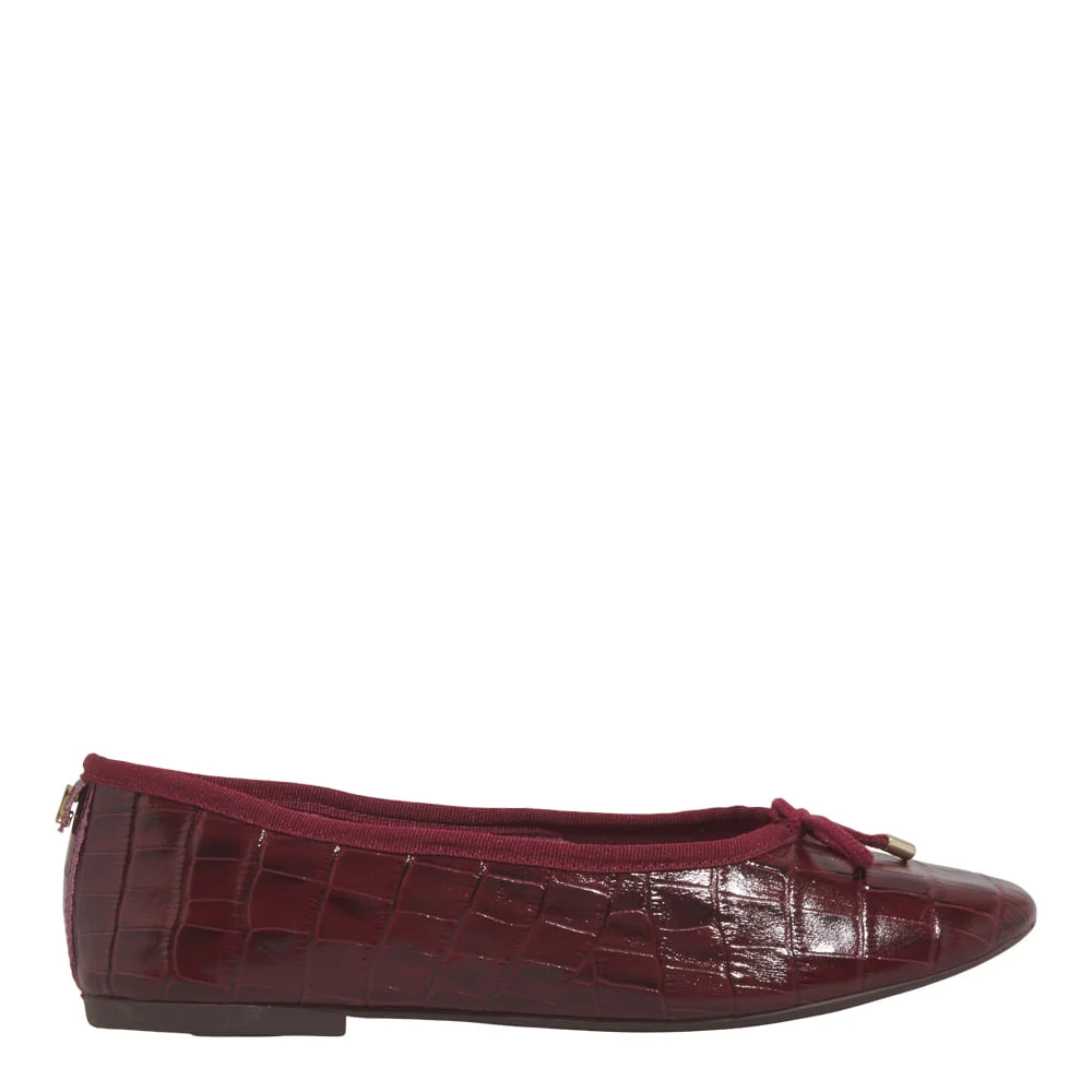 Sapatilha Croco Italiano Vermelho Malbec - vista 1 de 6
