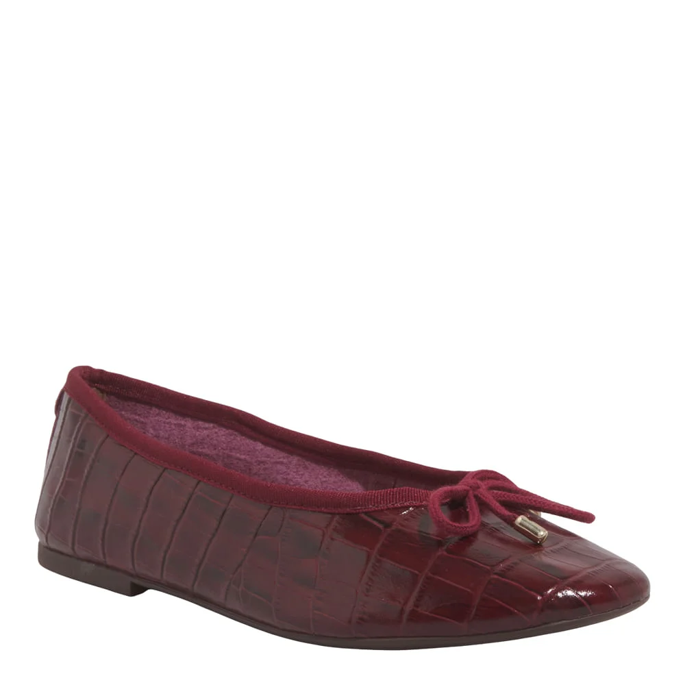 Sapatilha Croco Italiano Vermelho Malbec - vista 2 de 6